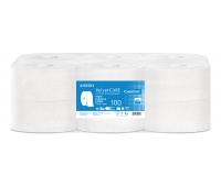 Papier toaletowy celulozowy VELVET Professional Jumbo, 2-warstwowy, 800 listków, 100m, 12szt., biały