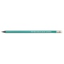 Ołówek syntetyczny z gumką DONAU, HB, lakierowany, zielony, Ołówki, Artykuły do pisania i korygowania
