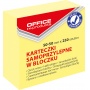Mini self-stick notes cube pad OFFICE PRODUCTS, 50mmx50mm, 250 sheets, pastel, light yellow