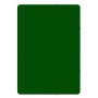 Teczka z gumką OFFICE PRODUCTS, A4, PP, 500mikr., 3-skrz., zielona, Teczki płaskie, Archiwizacja dokumentów