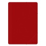 Teczka z gumką OFFICE PRODUCTS, A4, PP, 500mikr., 3-skrz., czerwona, Teczki płaskie, Archiwizacja dokumentów