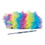 Flat Pencil Case MEMORIS Fluffy, zipped, rainbow