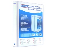 Display ringbinder DONAU, PP, A4/4RD/40, white