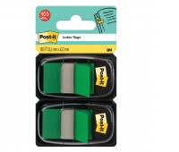 Zakładki indeksujące POST-IT® (680-G2EU), PP, 25,4x43,2mm, 2x50 kart., zielone