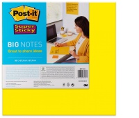 Karteczki samoprzylepne POST-IT&reg; Super Sticky Big Notes (BN11 -EU), 280x280mm,1x30 kart., ż&oacute;łte