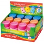Pencil sharpener KEYROAD Pumpy, plastic, single, with container, display packing, color mix