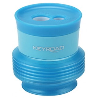Pencil sharpener KEYROAD Stretchy, plastic, double, with container, display packing, color mix