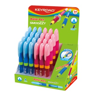 Ballpoint pen KEYROAD SMOOZZY Writer, 0,7mm, display packing, color mix