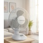 Desktop fan ESPERANZA Zephyr, 23cm, white-gray, Fans, Office equipment