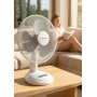 Desktop fan ESPERANZA Chinook, 30cm, white-gray, Fans, Office equipment