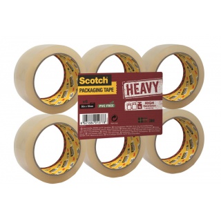 Scotch® Packaging Tape Heavy, Transparent, 1 Roll, 50 mm x 66 m