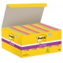 Karteczki samoprzylepne POST-IT&reg; Super Sticky (622-P24SSCOL), 47,6x47,6mm, 90 kart./bloczek, 18 + 6 bloczk&oacute;w GRATIS, mix kolor&oacute;w, Bloczki samoprzylepne, Papier i etykiety, EKO-CERT