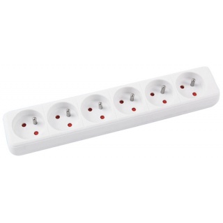 Extension Leads OFFICE PRODUCTS, 6 sockets, 1,5m, white