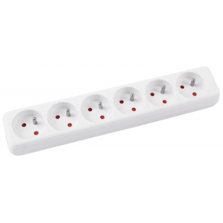 Extension Leads OFFICE PRODUCTS, 6 sockets, 5m, white