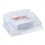 Plastic desk organiser OFFICE PRODUCTS, with notes, transparent