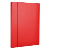 Teczka-pudełko z gumką OFFICE PRODUCTS, PP, A4/40, czerwona