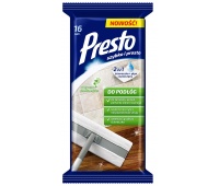 Wet wipes PRESTO, for floors, 16pcs, white