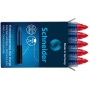 Cartridges SHNIDER One Change, for rollerball pens, 0,6mm, 5 pcs, red