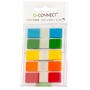 Filing Index Tabs Q-CONNECT, PP, 12x45mm, 100 sheets, polybag, assorted colors