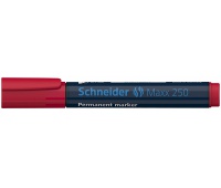 Marker permanentny SCHNEIDER Maxx 250, ścięty, 2-7mm, czerwony