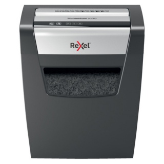 Niszczarka Rexel Momentum X410, konfetti, P-4, 10 kart., 23l, czarna, Niszczarki, Urządzenia i maszyny biurowe
