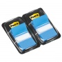 Filing Index Tabs POST-IT® (680-B2EU), PP, 25.4x43.2mm, 2x50 tabs, blue, Indexing Tabs, Paper and labels